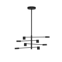 Pendul NovaLuce NORDIK metal, negru, LED, 3000K, 40W, 690lm - NL-9080122