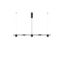 Pendul NovaLuce NORDIK metal, negru, LED, 3000K, 29W, 560lm - NL-9080123