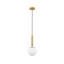 Pendul NovaLuce MONET metal, sticla, auriu, alb, E27 - NL-9080124