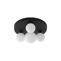 Plafoniera NovaLuce EDEM metal, sticla, negru, alb, G9 - NL-9080128