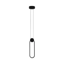 Pendul NovaLuce WIRO metal, negru, LED, 3000K, 11W, 770lm - NL-9080132