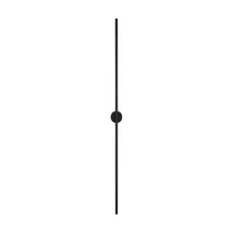 Aplica de perete NovaLuce ADEN metal, negru, LED, 3000K, 20W, 670lm - NL-9081103