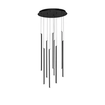 Pendul NovaLuce GRATTA metal, negru, LED, 48W, 1920lm, 3200K - NL-9081804