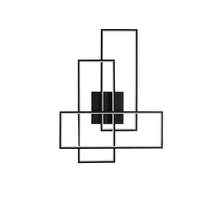 Plafoniera NovaLuce ALIS metal, acril, negru, alb, LED, 48W, 2200lm, 3200K - NL-9081822