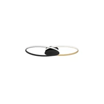 Plafoniera NovaLuce AVEO metal, acril, negru, auriu, alb, LED, 43W, 1720lm, 3200K - NL-9081825