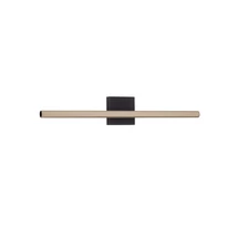Aplica de perete de baie NovaLuce LIOS metal, negru, auriu, LED 8W, 3000K, 268 Lm, IP54 - NL-9088110