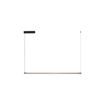 Pendul NovaLuce LIOS metal, acril, negru, sampanie, LED, 28W, 3000K, 723 Lm - NL-9088111