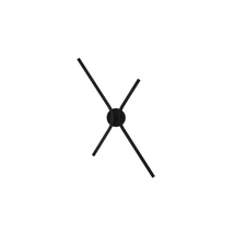 Aplica de perete NovaLuce AKRO metal, negru, LED, 16W, 719lm, 2700K-3000K-4000K - NL-9088118