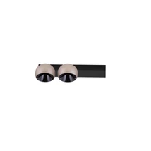 Aplica de tavan NovaLuce LUSA metal, negru, sampanie, LED Triac, 21W, 3000K, 1530 Lm - NL-9088122
