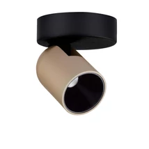 Plafoniera tip spot NovaLuce SIRMOS metal, negru, sampanie, LED Triac, 8W, 3000K, 582 Lm - NL-9088133