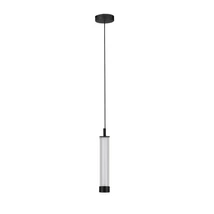 Pendul NovaLuce GLOVIA metal, sticla, negru, LED, 14W, 2700-3000K, 856 Lm - NL-9088206