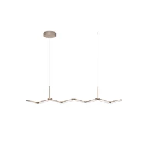 Pendul NovaLuce VEA metal, acril, sampanie, LED, 47W, 2700-3000K, 2374Lm - NL-9088214