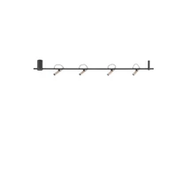 Plafoniera NovaLuce ELLI metal, negru, sampanie, LED, 22W, 3000K, 1112 Lm - NL-9088215