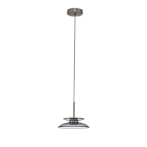 Pendul NovaLuce ESTI metal, sticla, nichel, fumuriu, LED, 10W, 3000K, 543 Lm - NL-9088217