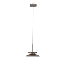 Pendul NovaLuce ESTI metal, sticla, nichel, fumuriu, LED, 10W, 3000K, 543 Lm - NL-9088218