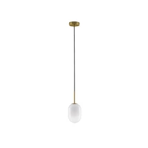 Pendul NovaLuce CHRYSI metal, sticla, auriu, alb, G9 - NL-9092821