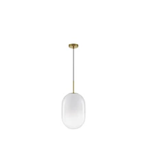 Pendul NovaLuce CHRYSI metal, sticla, auriu, alb, G9 - NL-9092823
