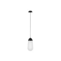 Pendul NovaLuce BLAKY metal, sticla, negru, alb, E14 - NL-9092824