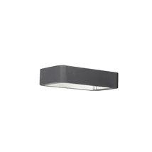 Aplica de perete exterioara NovaLuce Ned metal, sticla, gri, LED, 3000K, 2x6W, 960lm, IP54 - NL-9104021