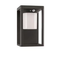 Aplica de perete exterioara cu sensor NovaLuce Loveto metal, plastic, antracit, LED, 3000K, 1.5W, 90lm, IP65 - NL-9120621