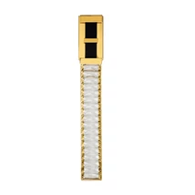 Aplica de perete NovaLuce LAZURA metal, cristal, piele, auriu, negru, transparent, LED, 9W, 3000K, 540 Lm - NL-9124109