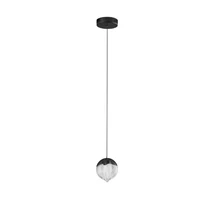 Pendul NovaLuce ALICIA metal, sticla, negru, LED, 5W, 3000K, 315 Lm - NL-9124112