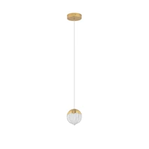 Pendul NovaLuce ALICIA metal, sticla, auriu, LED, 5W, 3000K, 315 Lm - NL-9124122
