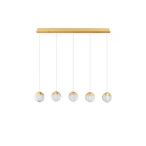 Pendul NovaLuce ALICIA metal, sticla, auriu, LED, 25W, 3000K, 1575 Lm - NL-9124124