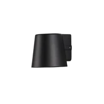 Aplica de perete exterioara NovaLuce Ovi metal, sticla, negru, GU10, IP54 - NL-9136182