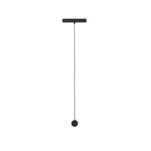 Sursa de lumina pentru sine magnetice SLIM NovaLuce SLIM metal, negru, LED, 48V, 3000K, 5W, 500lm - 9136202