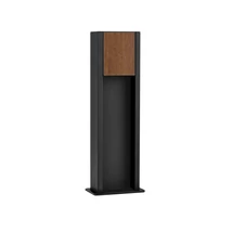 Lampadar exterior NovaLuce KIOO metal, lemn, negru, LED, 11W, 464lm, 3000K, IP65 - NL-9136428