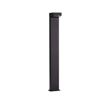 Lampadar exterior NovaLuce ROB metal, sticla, negru, transparent, LED, 13W, 757lm, 3000K, IP65 - NL-9136430