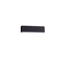 Aplica de perete exterioara NovaLuce ALLURE metal, sticla, negru, LED, 22W, 1723lm, 3000K, IP65 - NL-9136456