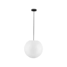 Pendul exterior NovaLuce MOON metal, sintetic, negru, alb, E27, IP65 - NL-9186713