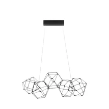 Pendul NovaLuce NEBULA metal, negru, LED, 3000K, 25W, 2049lm - NL-9186900
