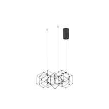 Pendul NovaLuce NEBULA metal, negru, LED, 3000K, 25W, 1634lm - NL-9186901