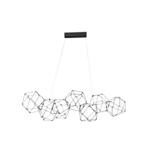 Pendul NovaLuce NEBULA metal, negru, LED, 3000K, 34W, 2711lm - NL-9186902