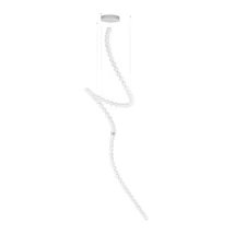 Pendul NovaLuce PERLA metal, sticla, crom, alb, LED, 3000K, 207W, 13065lm - NL-9186915