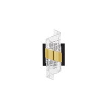 Aplica de perete NovaLuce SENECA metal, acril, negru, auriu, transparent, LED, 3000K, 9W, 740lm - 9186938