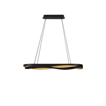 Pendul NovaLuce RADON metal, negru, auriu, LED, 62W, 3000K, 3093 Lm - NL-9186949