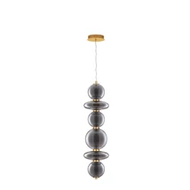 Pendul NovaLuce COEN metal, sticla, auriu, fumuriu, LED, 3000K, 27W, 3200lm - 9186953