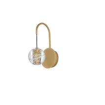 Aplica de perete NovaLuce LICIO metal, sticla, auriu, transparent,LED,4W, 3000K, 166 Lm - NL-9186959
