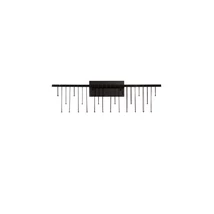 Aplica de perete NovaLuce STELLAR metal, negru, crom, LED Triac, 11W, 3000K, 892 Lm - NL-9186967