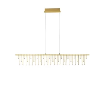 Pendul NovaLuce STELLAR metal, auriu, alama, LED Triac, 19W, 3000K, 1461 Lm - NL-9186972