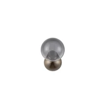 Aplica de perete NovaLuce SILENZIO metal, sticla, nichel, fumuriu, LED, 6W, 3000K, 265 Lm - NL-9190210