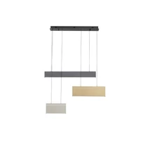 Pendul NovaLuce ALUNA metal, acril, auriu, gri, negru, LED, 28W, 3000K, 1792 Lm - NL-9190221