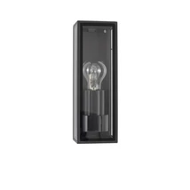 Aplica de perete exterioara NovaLuce Sorren metal, sticla, antracit, transparent, E27, IP65 - NL-9197701