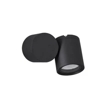 Aplica de perete exterioara NovaLuce Focus metal, sticla, negru, GU10, IP54 - NL-9207912