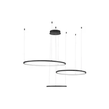 Pendul NovaLuce PURPLE metal, negru, LED, 3000K, 80W, 8715lm - NL-9210312