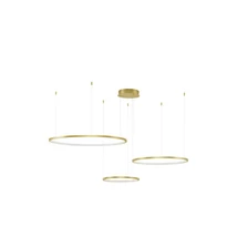 Pendul NovaLuce PURPLE metal, auriu, LED, 3000K, 80W, 8715lm - NL-9210314